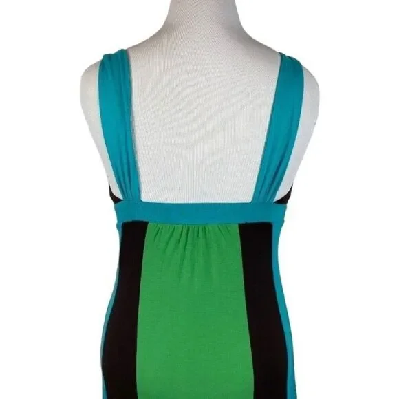 Beautiful XOXO bright color maxi dress- size S - Picture 7 of 9